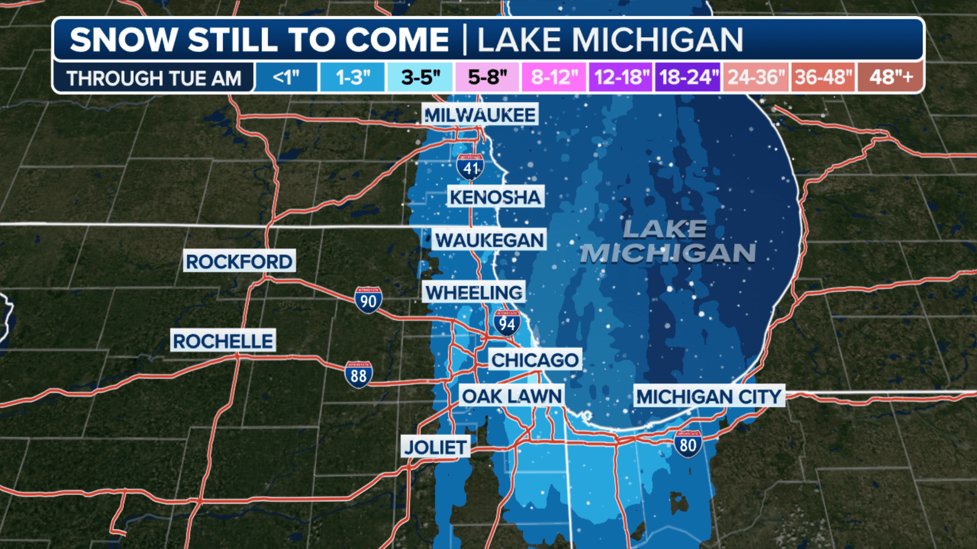 Today's top weather news Lakeeffect snow coats Great Lakes as arctic